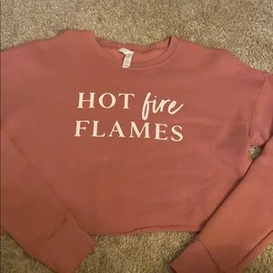 Whitney Simmons cropped sweatshirt